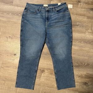 NWT we the free people CRVY high rise vintage stove pipe jeans sz 35 Jive Me
